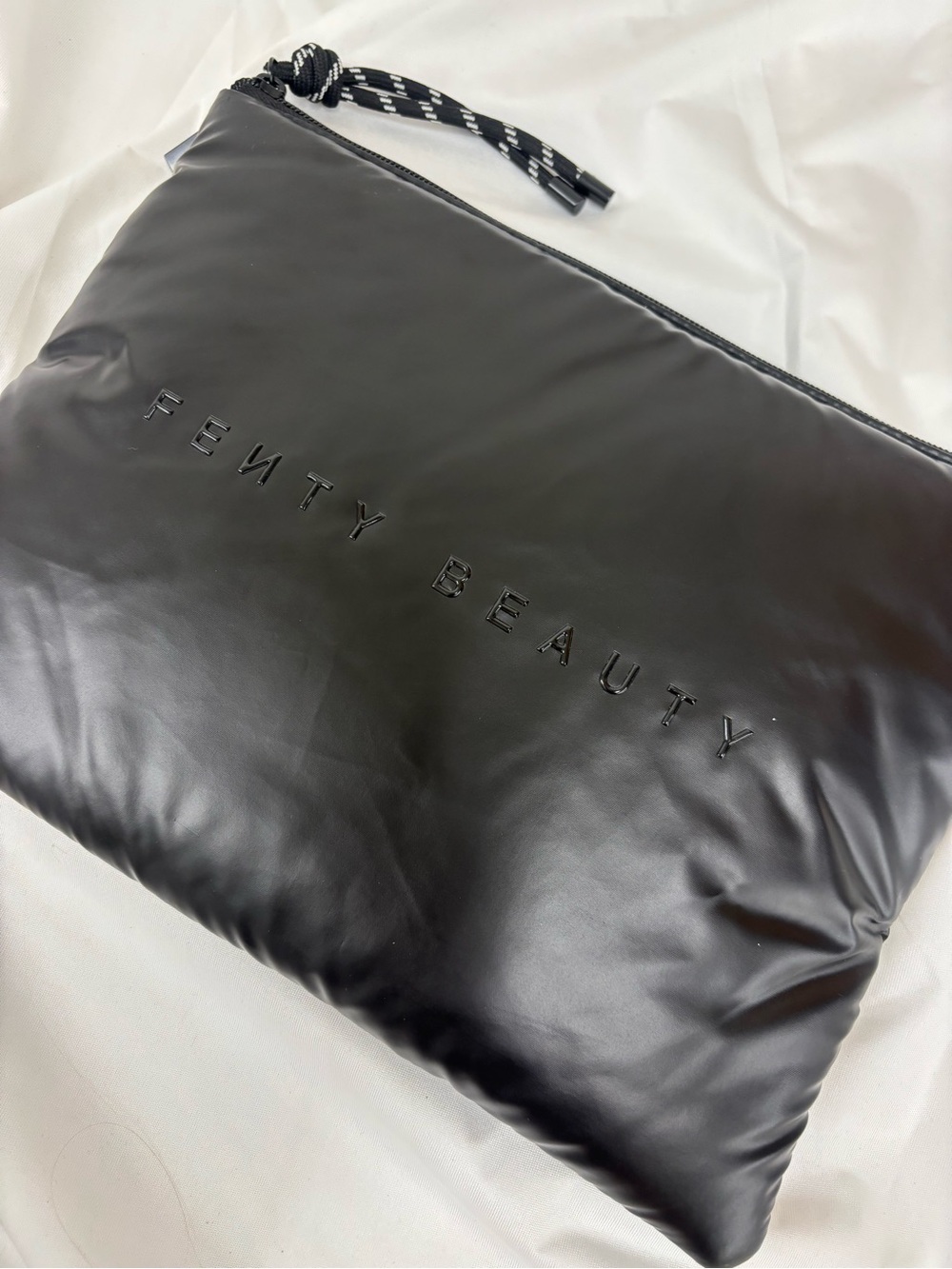 Fenty Beauty Black Puffer Makeup Pouch
